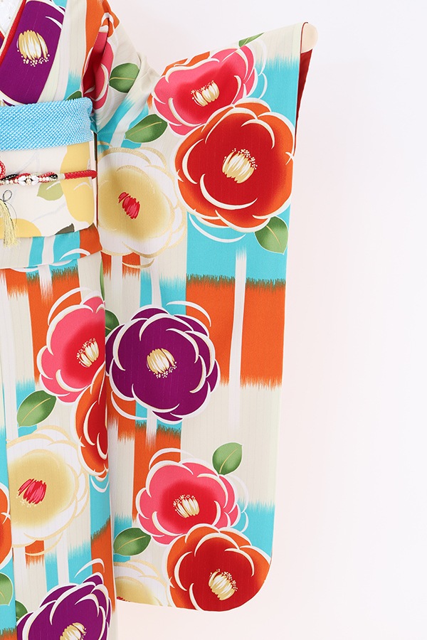 振袖 レンタル 成人式 フルセット クリーム