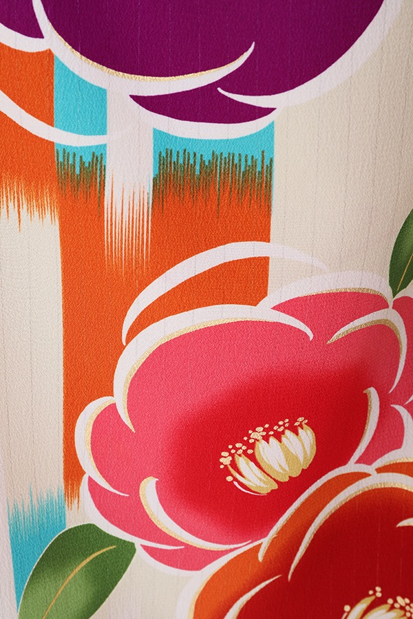 振袖 レンタル 成人式 フルセット クリーム