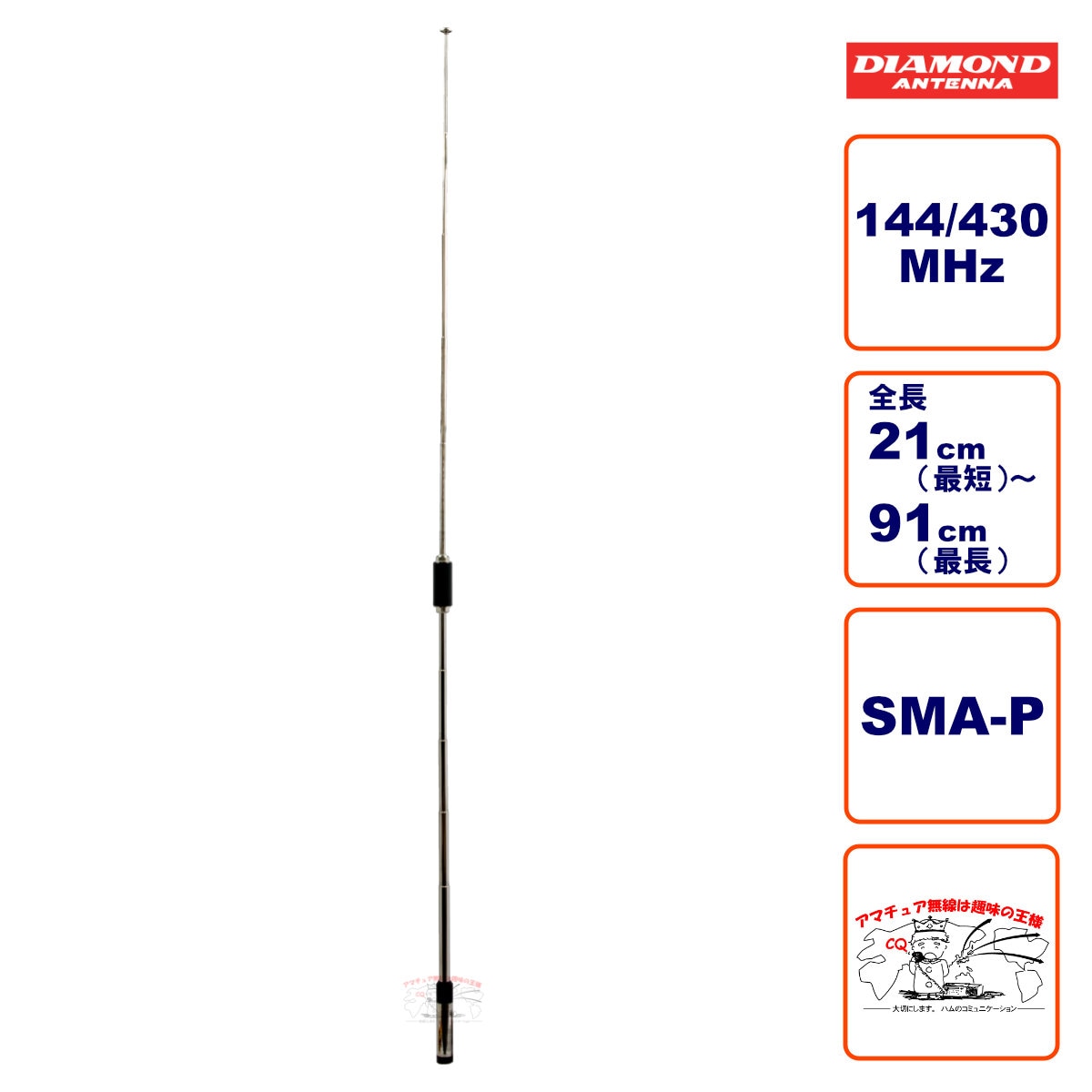 SRH770 ダイヤモンド（第一電波工業）144/430MHz 高利得2バンド