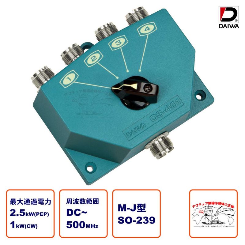 CS-401 �����磻������ȥ� Ʊ�����ش� 1��ϩ4���� DC-500MHz M-J��