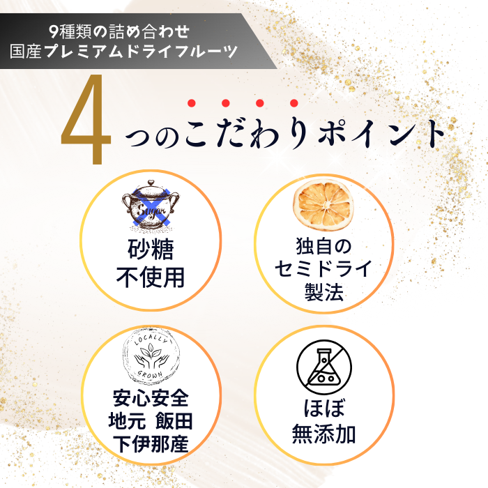 プレミアムドライフルーツ　「干し果実」　南信州産　宝石箱　12入　S840