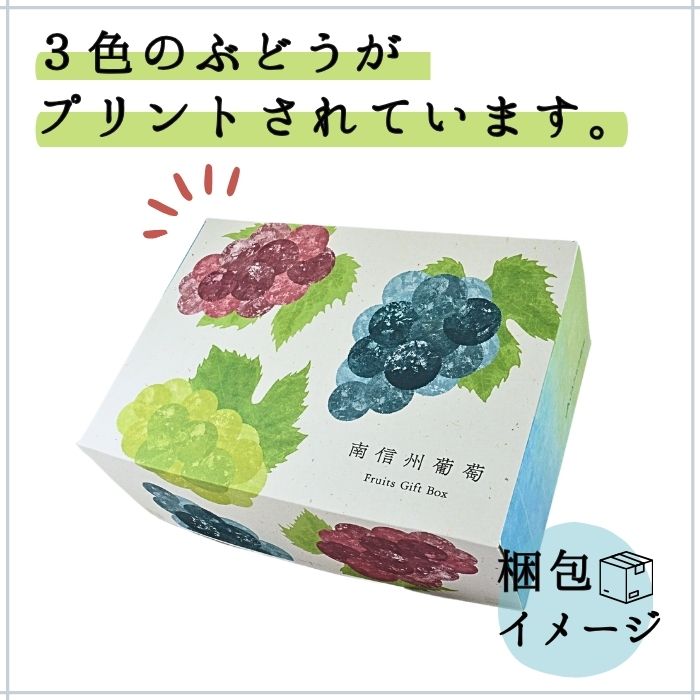 S022 ぶどう　南信州プレミアムぶどう3種セット　約2kg(3房)【冷蔵】　7月下旬～発送