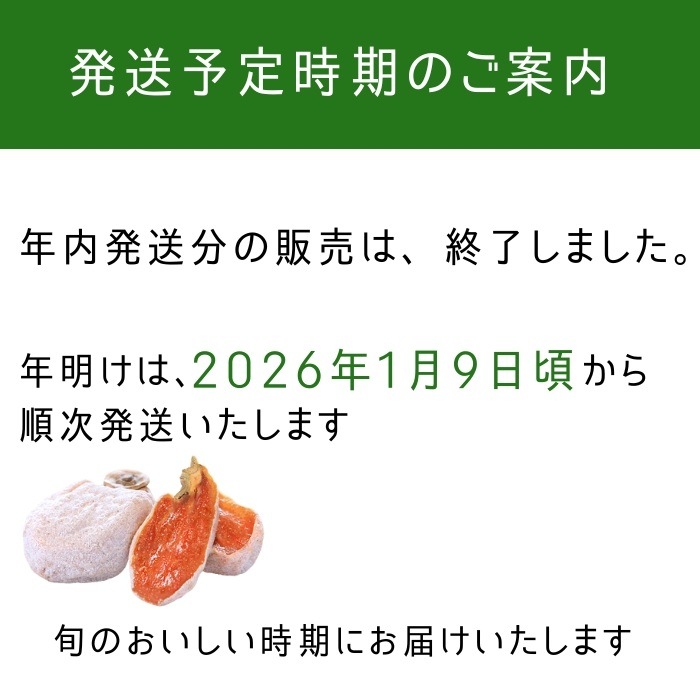 S418 干し柿 市田柿 個包装10粒入　2026年1月中旬～ご注文順に発送