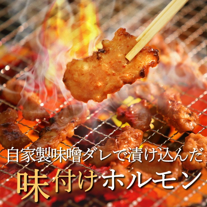 S633 ホルモンMIX プレーン・特製味噌ダレ(冷凍)