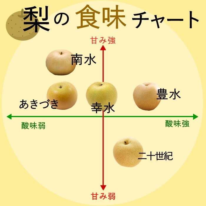 S202 　梨　南水【太鼓判】　約3ｋｇ(6～8玉)　9月中旬～10月上旬発送