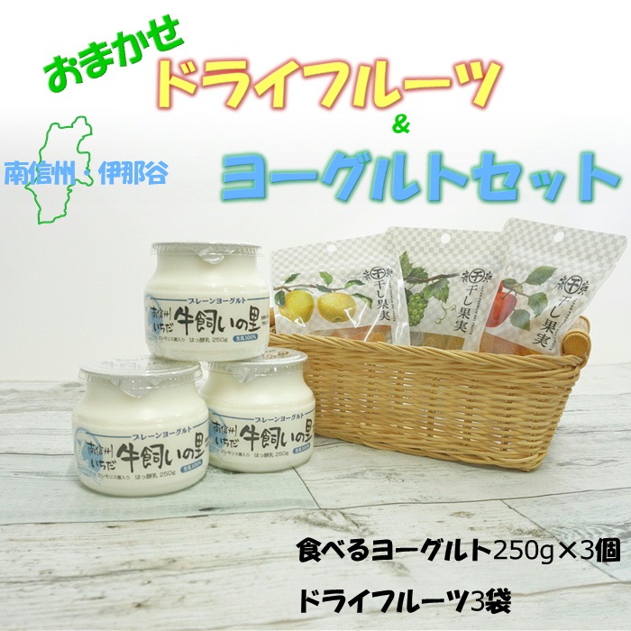 おまかせドライフルーツ×南信州ヨーグルトセット S852(冷蔵)