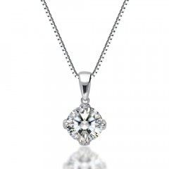 2ct 揺れて輝く スウィング ソリティア ネックレス