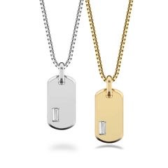 PT900/K18 0.25ct ダイヤモンド インゴットタイプ ペンダント ネックレス （ラボグロウン ダイヤモンド）