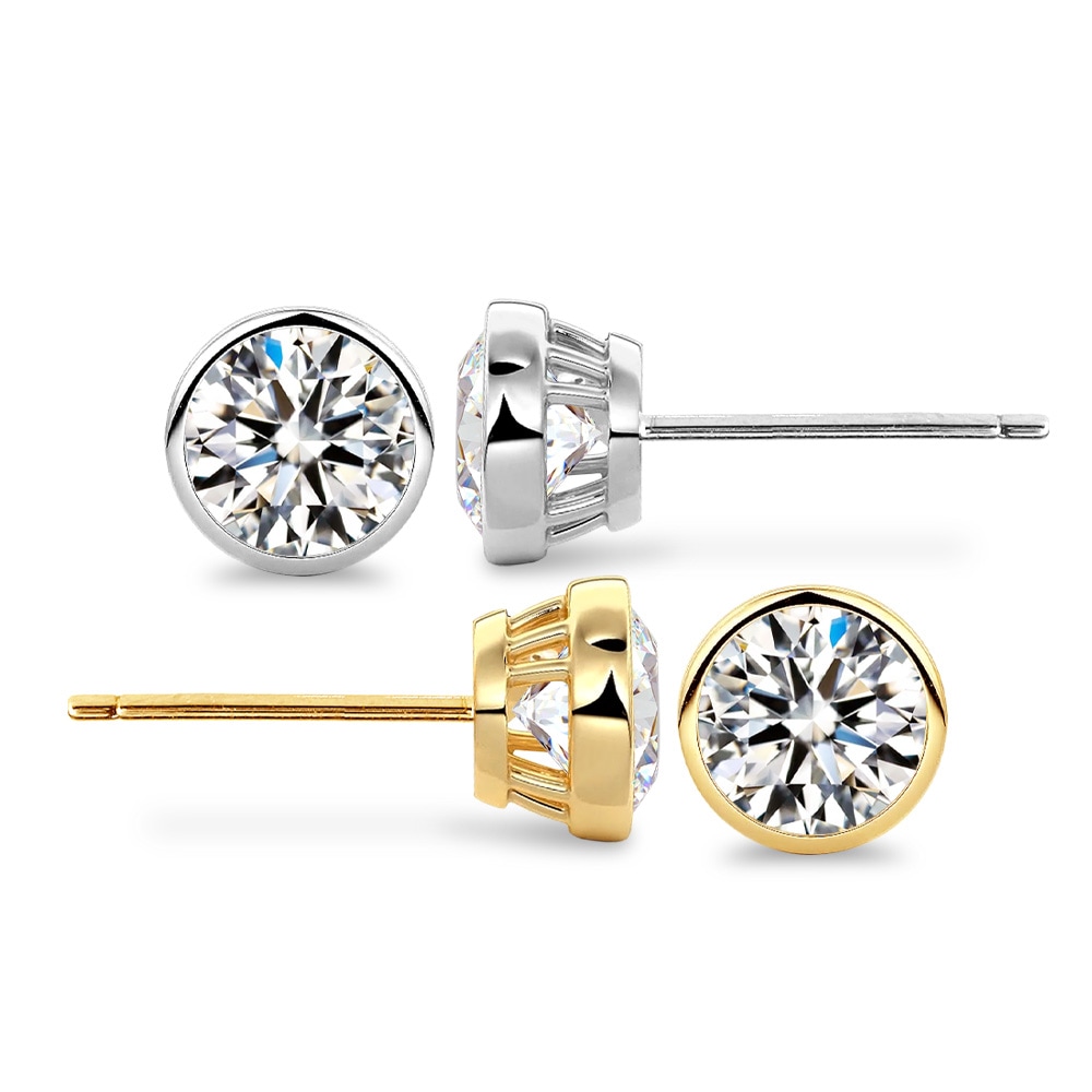 【0.3ct～1.0ct】ラボグロウンダイヤモンド ピアス D/VVS2/3EX Pt900 K18 スタッド｜JEWELRY CASTLE