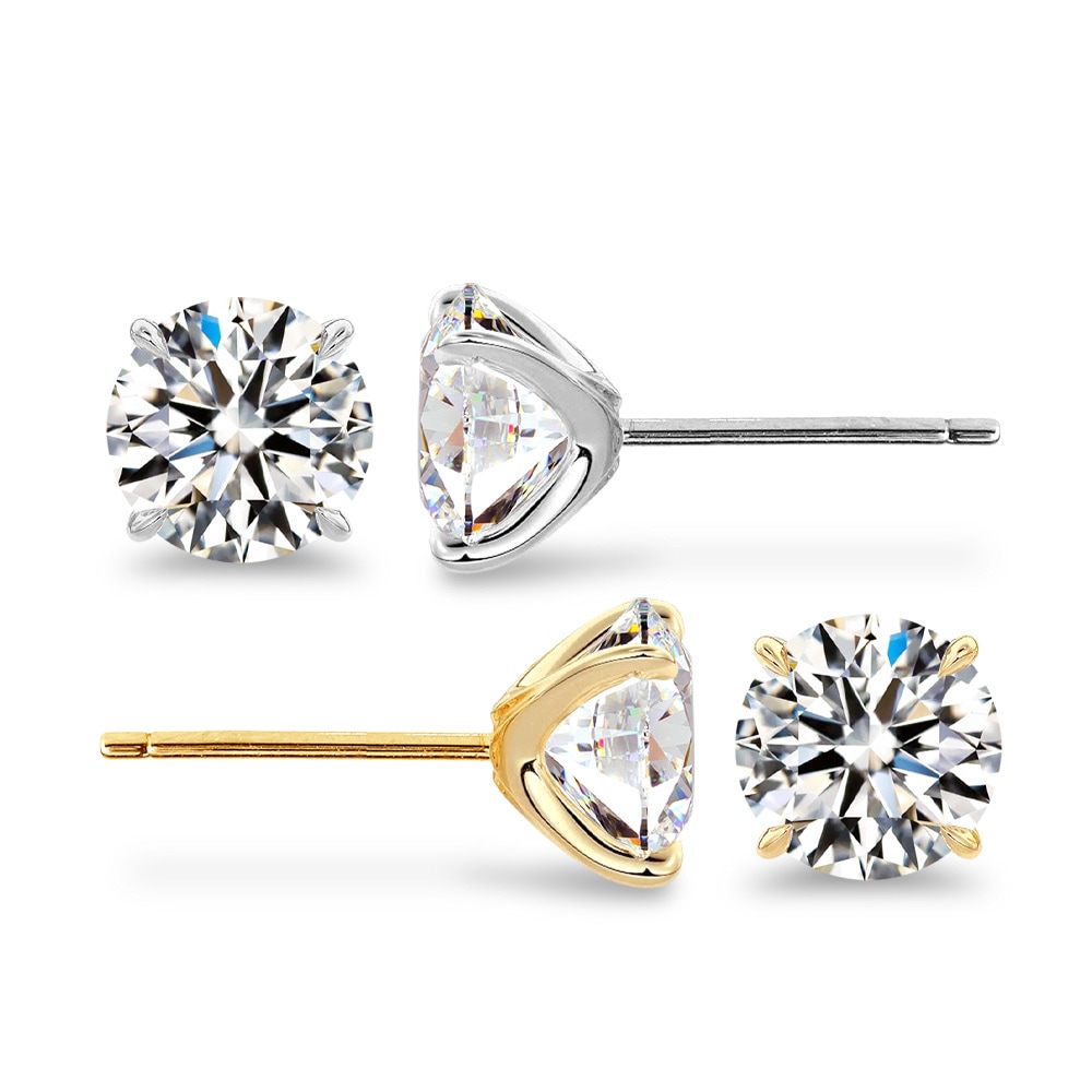 【0.3ct～1.0ct】ラボグロウンダイヤモンド ピアス D/VVS2/3EX Pt900 K18 スタッド｜JEWELRY CASTLE