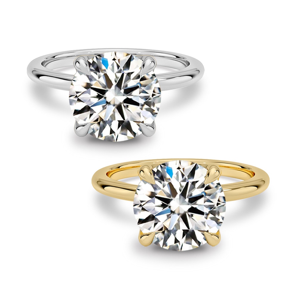 【3ct】ラボグロウンダイヤモンド リング D/VVS2/3EX Pt900 K18 ソリティア 指輪｜JEWELRY CASTLE