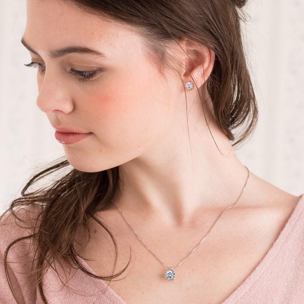 【IGI鑑定書付】Pt900 / K18 ダイヤモンド 4爪 一粒 ピアス ラボグロウン ダイヤモンド（0.3ct 0.5ct 1.0ct）