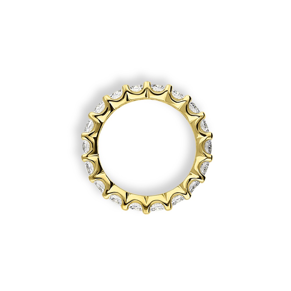 Pt900 / K18 3カラット ダイヤモンド フルエタニティリング ラボグロウン ダイヤモンド