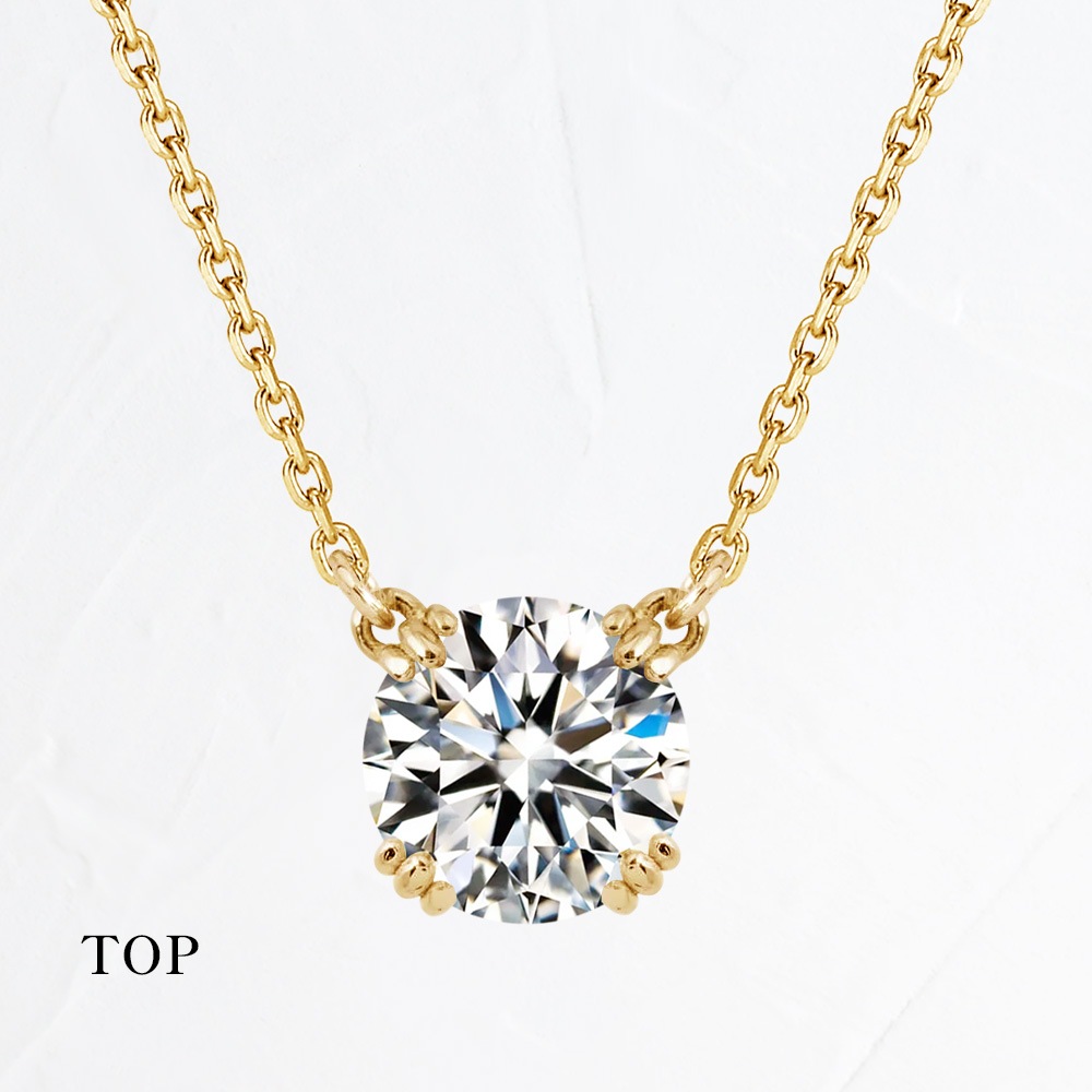 【IGI鑑定書付き】ダイヤモンド 両吊りネックレス（0.5ct-1.0ct）（D-VVS2-3EX）