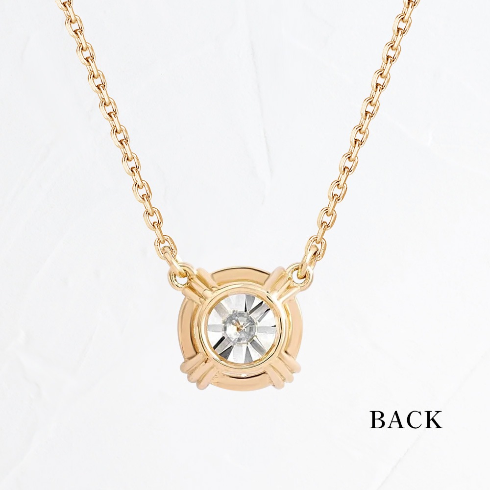 プラチナ又はK18ゴールド モアサナイト 両吊りネックレス（0.5ct-1.0ct）