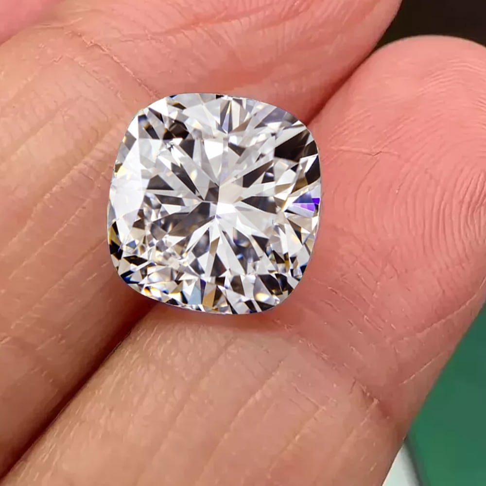 【IGI鑑定書付き】PT/K18 1.0ct ダイヤモンド ソリティアネックレス クッションカット ラボグロウン ダイヤモンド