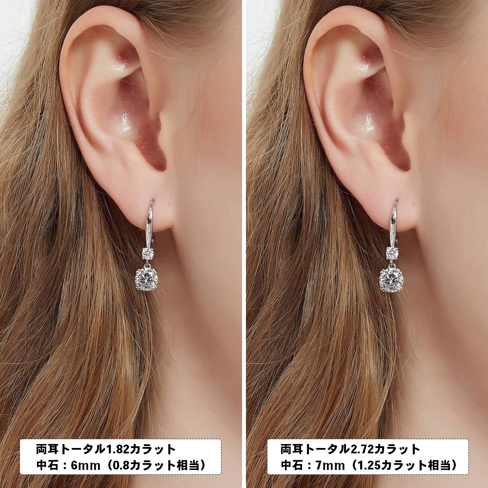 4x23mm 両耳 ハンドメイド 925 フープピアス(701サイズ) 4x23mm 両耳