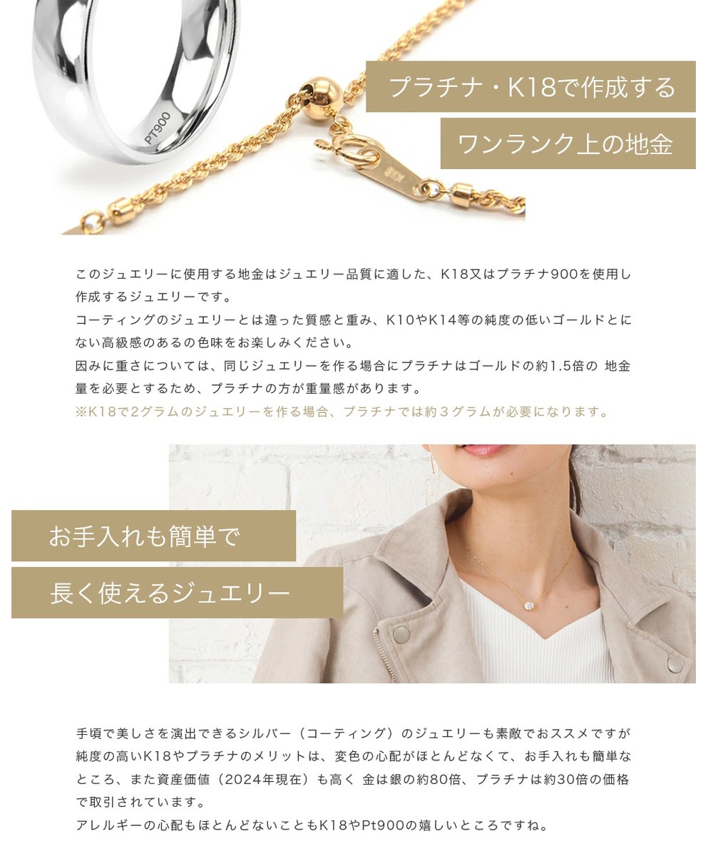 【IGI鑑定書付き】Pt900 / K18  1カラット ダイヤモンド 一粒 ベゼル フクリン 覆輪 リング