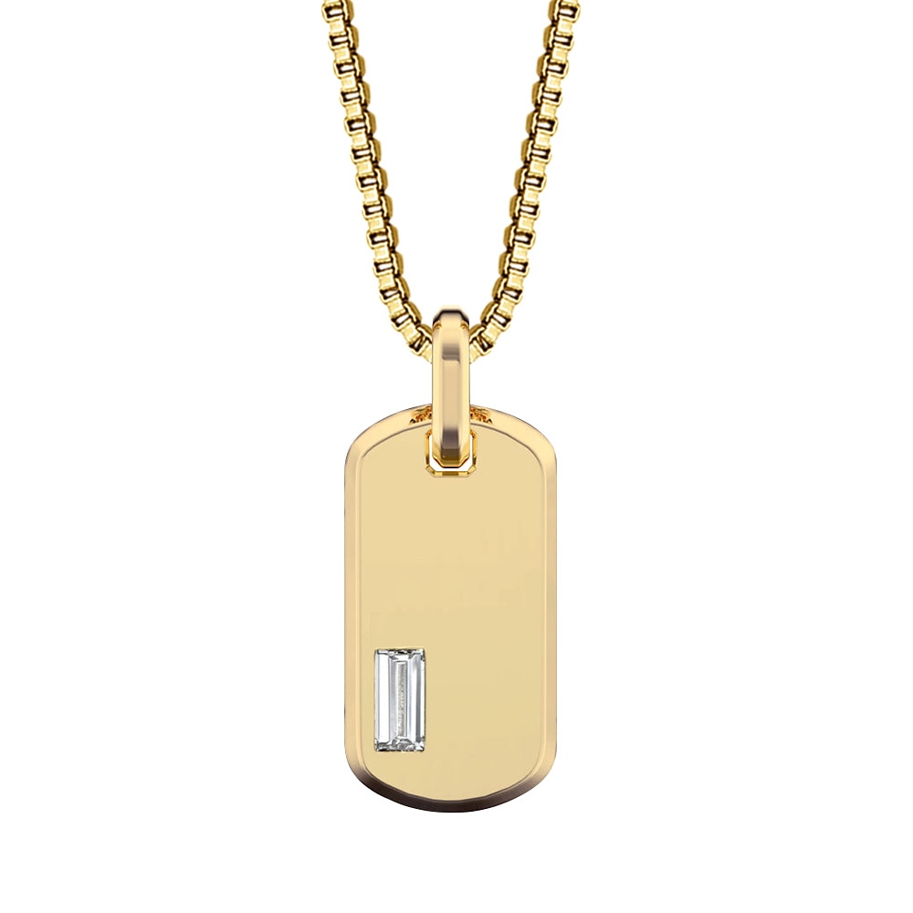 PT900/K18 0.25ct ダイヤモンド インゴットタイプ ペンダント ネックレス （ラボグロウン ダイヤモンド）