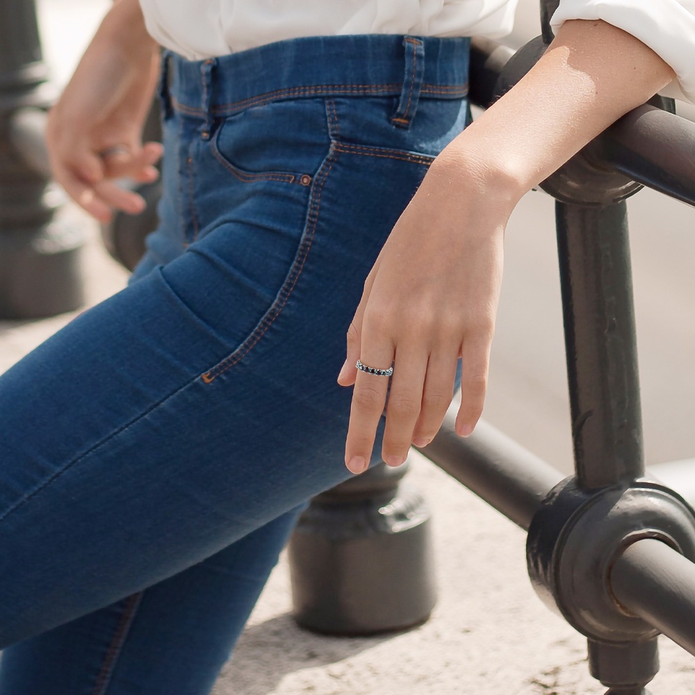 【プラチナ/K18】計1.8カラット アレキサンドライト エタニティリング(ラボグロウン・アレキサンドライト)