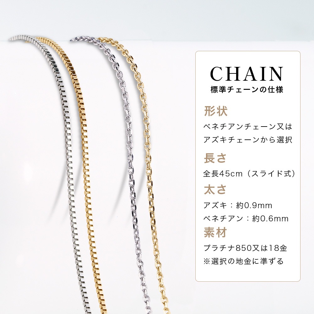 プラチナ又は18金ゴールド 1カラット ルビー 4爪 一粒 ネックレス (ラボグロウン・ルビー)