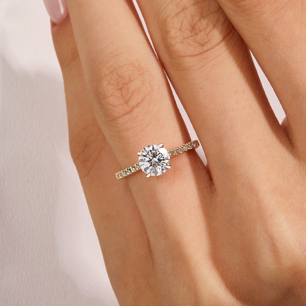 【IGI鑑定書付き】Pt900 / K18  計1.5カラット ダイヤモンド パヴェ（PAVE） デザイン リング 指輪