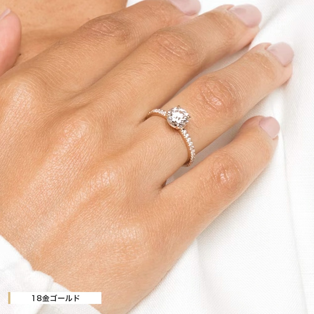 【IGI鑑定書付き】Pt900 / K18  計1.5カラット ダイヤモンド パヴェ（PAVE） デザイン リング 指輪