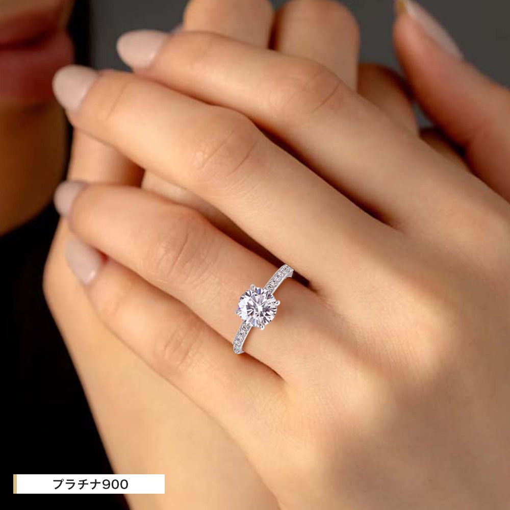 【IGI鑑定書付き】Pt900 / K18  計1.5カラット ダイヤモンド パヴェ（PAVE） デザイン リング 指輪
