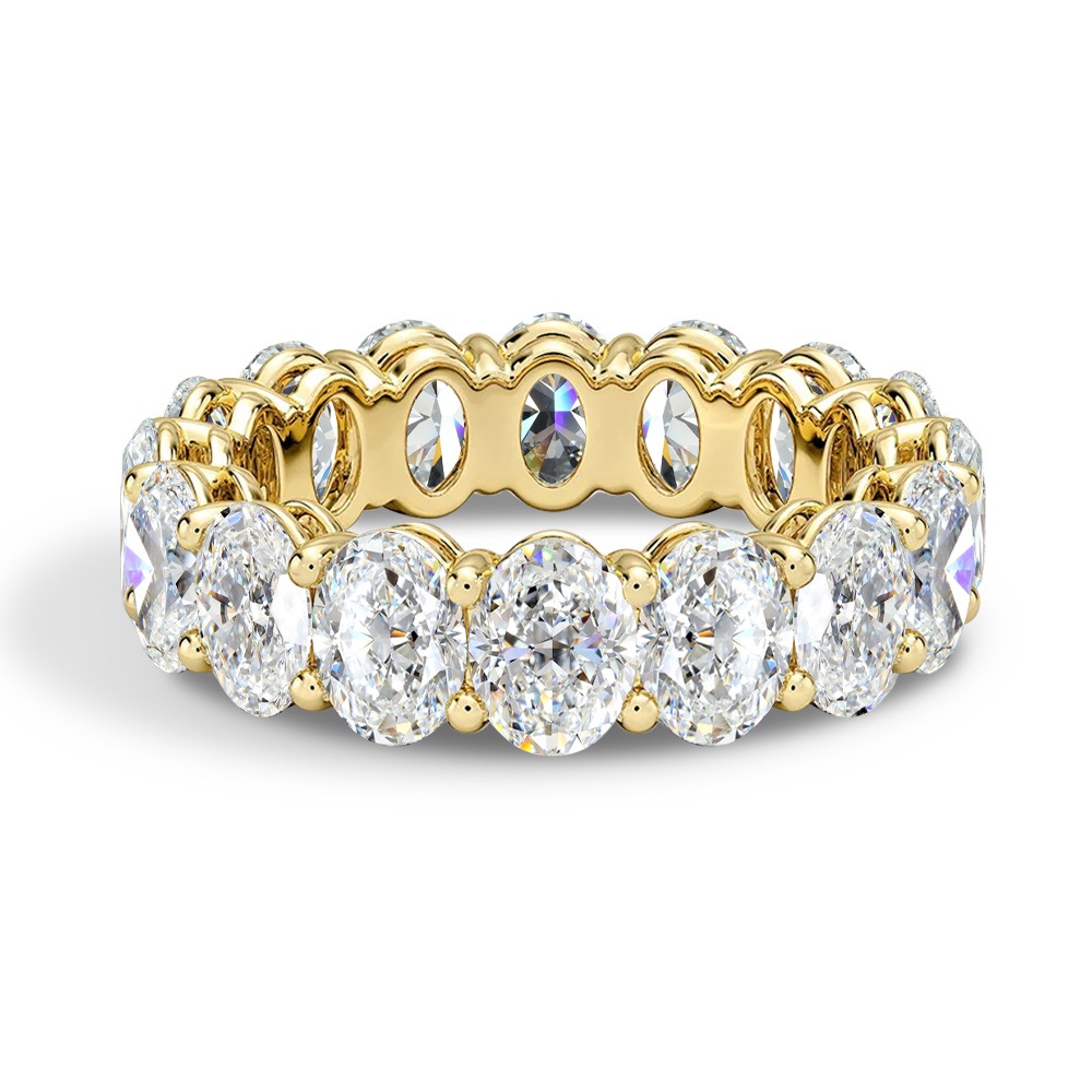 Pt900 / K18 3.5カラット～5カラット ダイヤモンド フルエタニティリング ラボグロウン ダイヤモンド