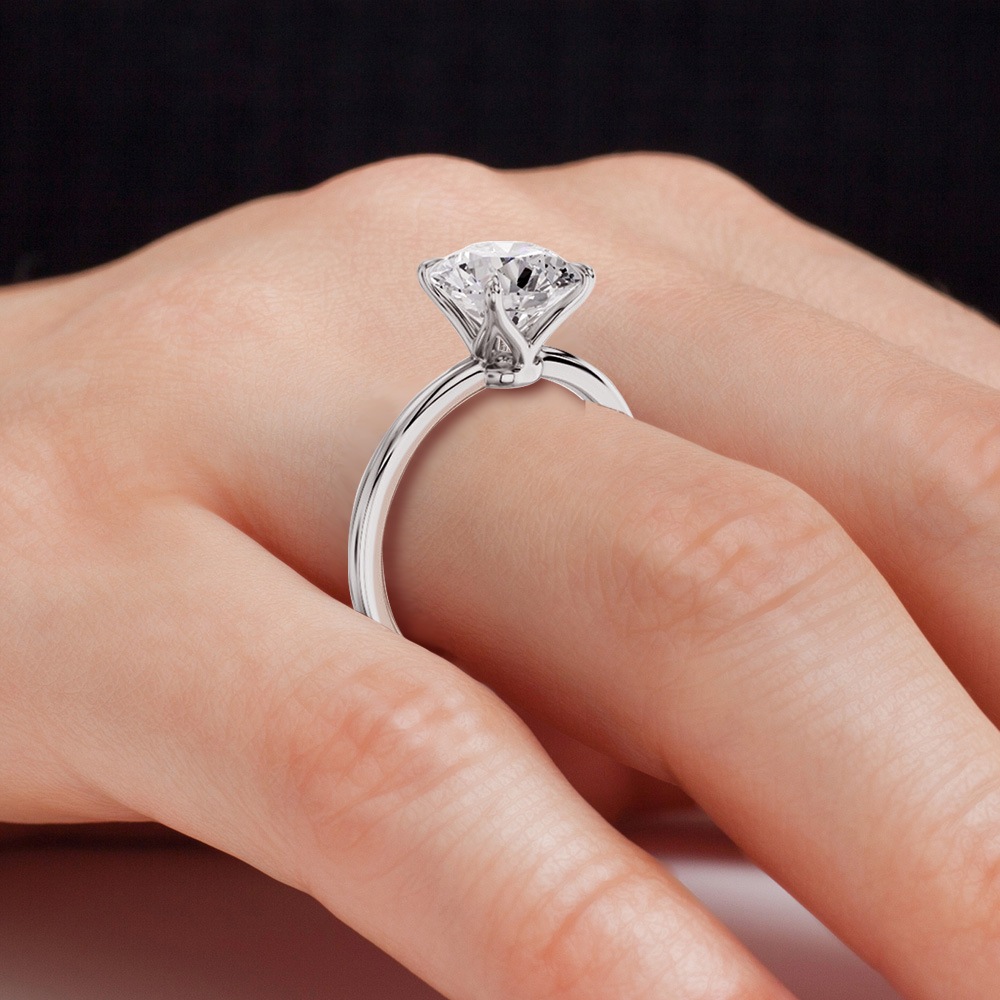 【2ct】ラボグロウンダイヤモンド リング D/VVS2/3EX Pt900 K18 ソリティア 指輪｜JEWELRY CASTLE