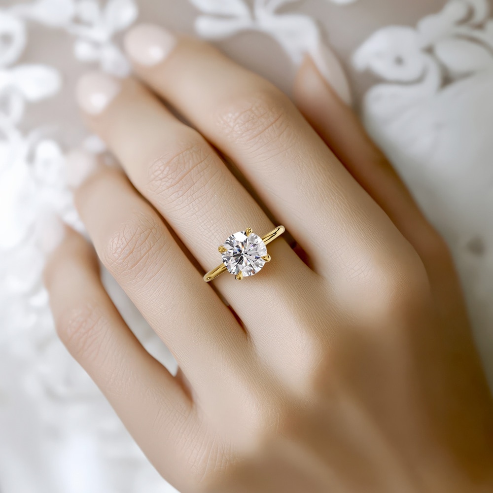 【2ct】ラボグロウンダイヤモンド リング D/VVS2/3EX Pt900 K18 ソリティア 指輪｜JEWELRY CASTLE