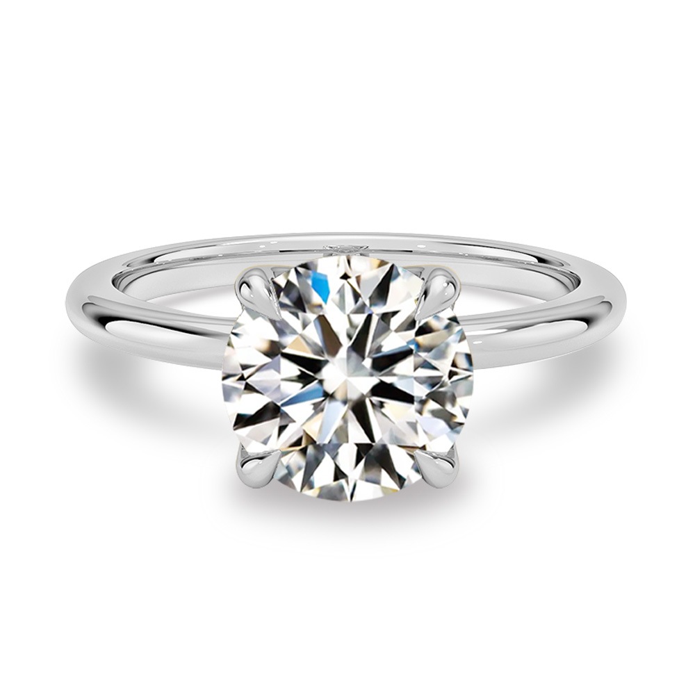 【2ct】ラボグロウンダイヤモンド リング D/VVS2/3EX Pt900 K18 ソリティア 指輪｜JEWELRY CASTLE