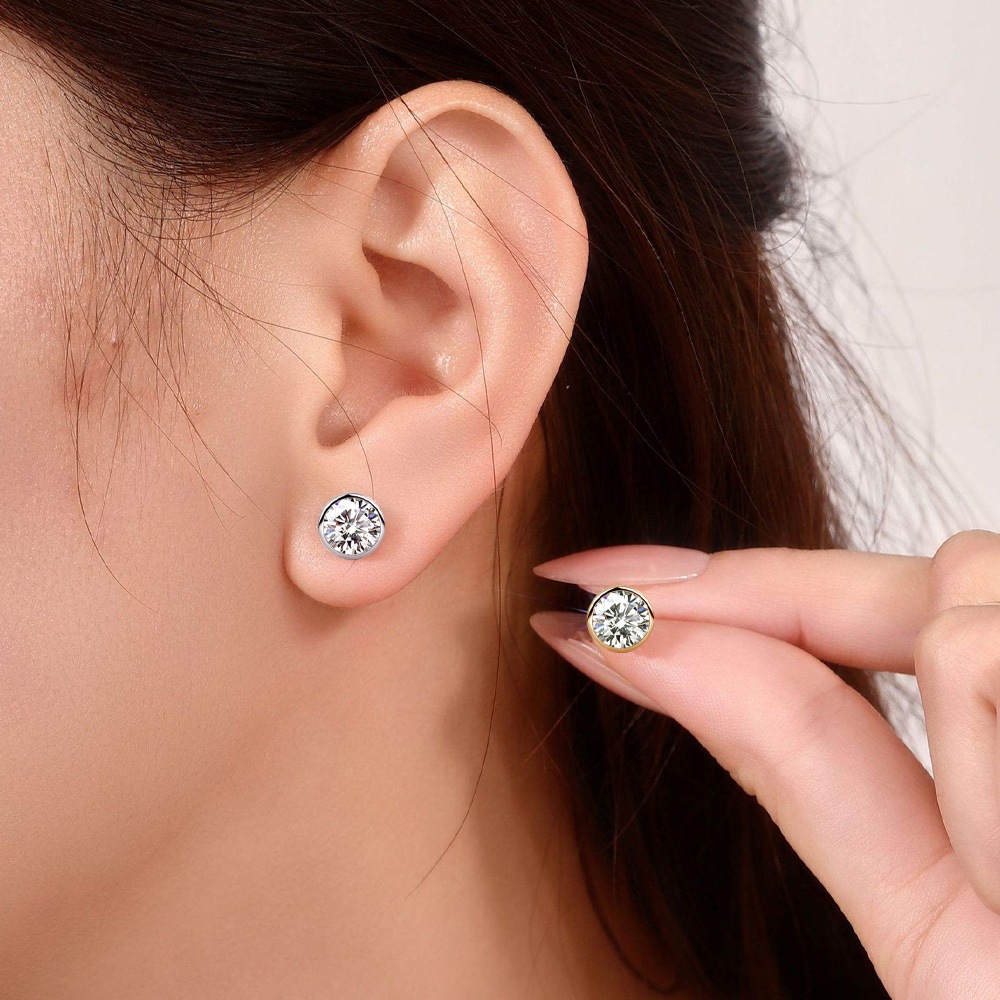 【0.3ct～1.0ct】ラボグロウンダイヤモンド ピアス D/VVS2/3EX Pt900 K18 スタッド｜JEWELRY CASTLE