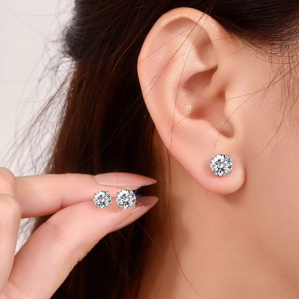 【0.3ct~1.0ct】ラボグロウンダイヤモンド ピアス D/VVS2/3EX Pt900 K18 スタッド|JEWELRY CASTLE