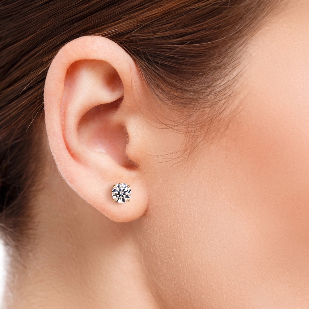 【0.3ct~1.0ct】ラボグロウンダイヤモンド ピアス D/VVS2/3EX Pt900 K18 スタッド|JEWELRY CASTLE