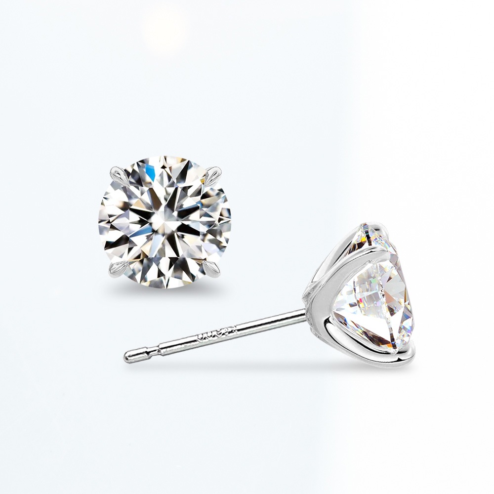 【0.3ct~1.0ct】ラボグロウンダイヤモンド ピアス D/VVS2/3EX Pt900 K18 スタッド|JEWELRY CASTLE
