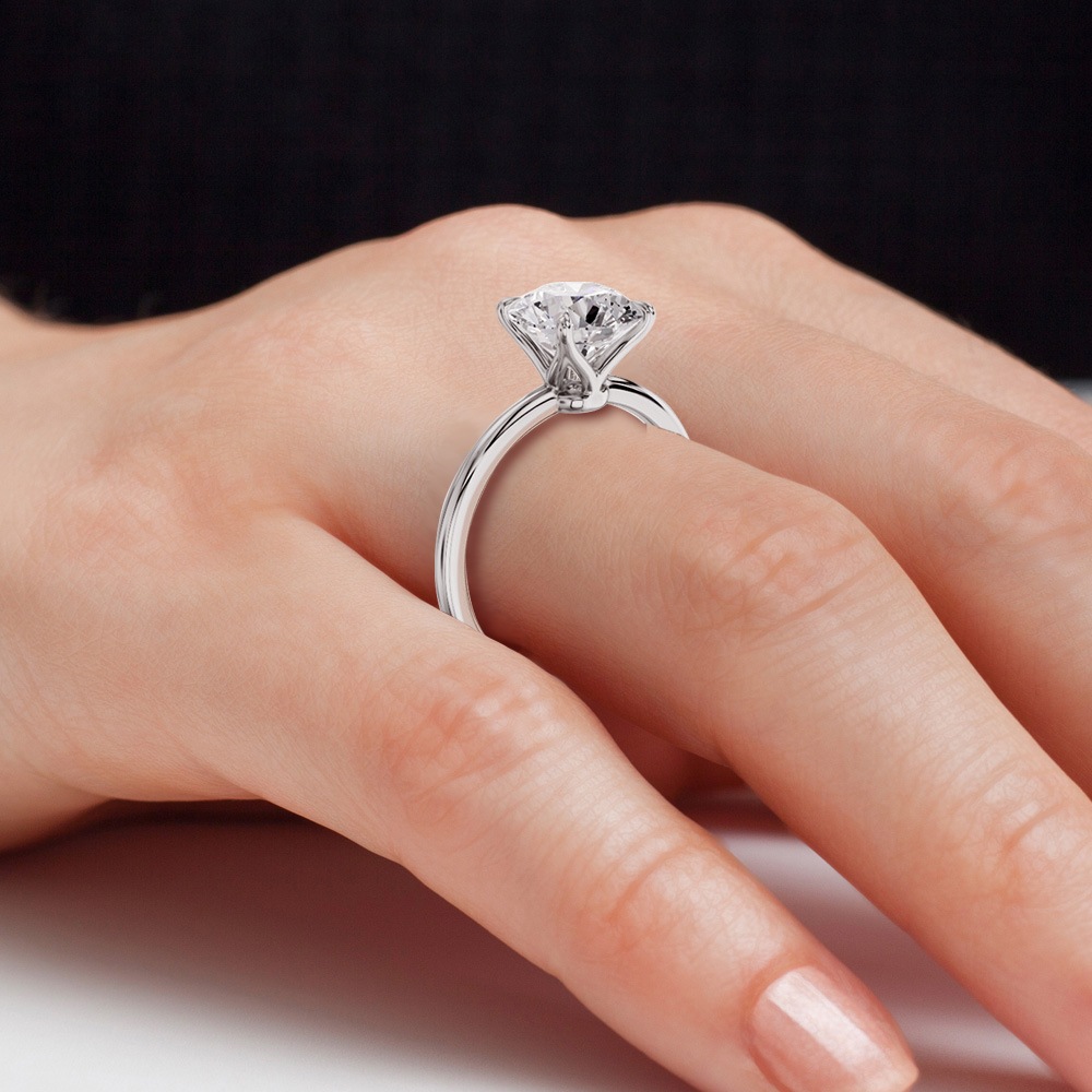 【1.5ct】ラボグロウンダイヤモンド リング D/VVS2/3EX Pt900 K18 ソリティア 指輪|JEWELRY CASTLE