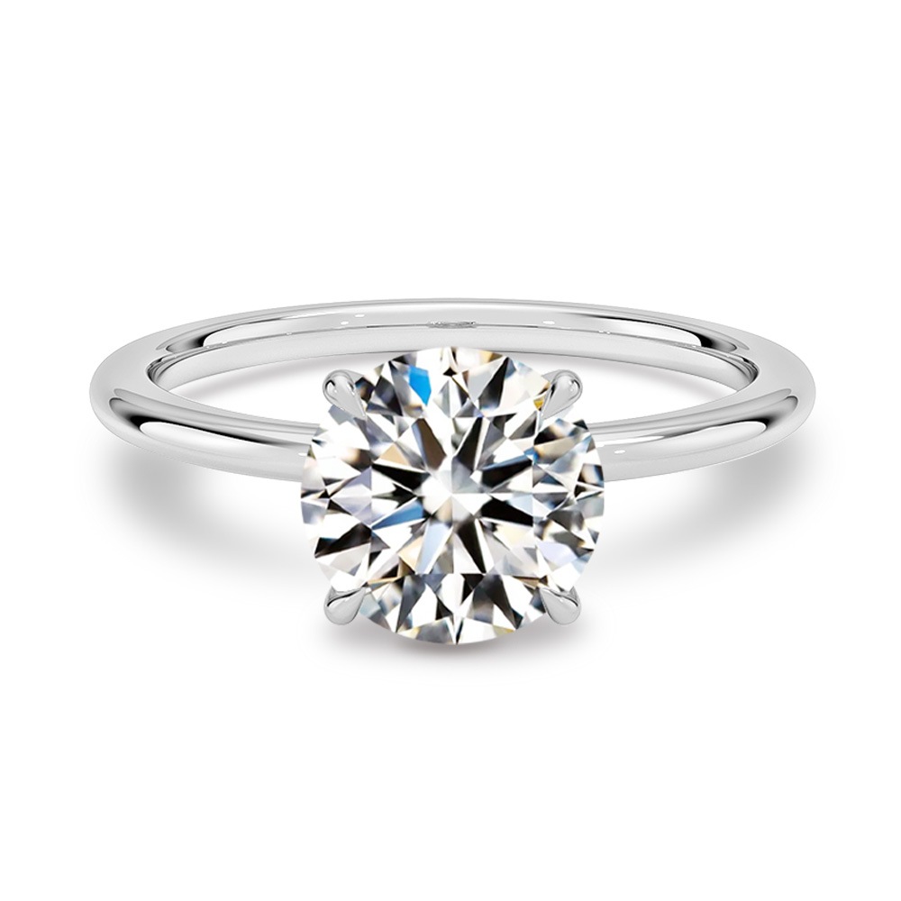 【1.5ct】ラボグロウンダイヤモンド リング D/VVS2/3EX Pt900 K18 ソリティア 指輪|JEWELRY CASTLE