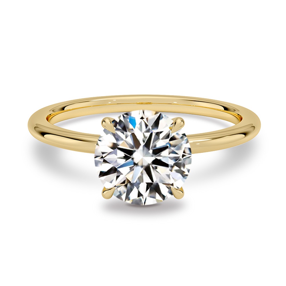 【1.5ct】ラボグロウンダイヤモンド リング D/VVS2/3EX Pt900 K18 ソリティア 指輪|JEWELRY CASTLE