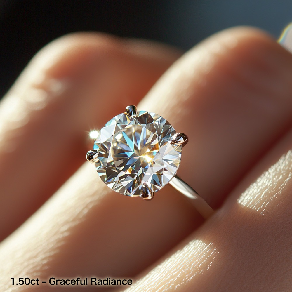 【1.5ct】ラボグロウンダイヤモンド リング D/VVS2/3EX Pt900 K18 ソリティア 指輪|JEWELRY CASTLE