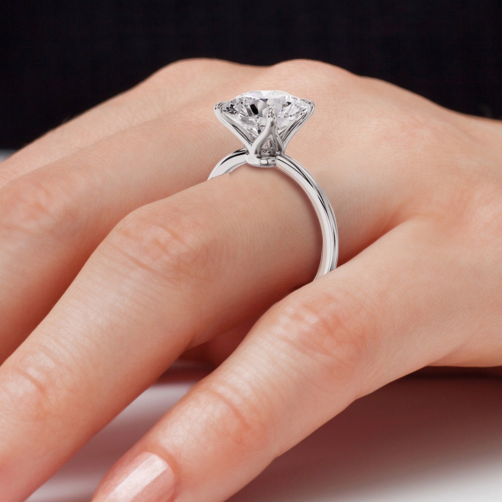 【3ct】ラボグロウンダイヤモンド リング D/VVS2/3EX Pt900 K18 ソリティア 指輪｜JEWELRY CASTLE