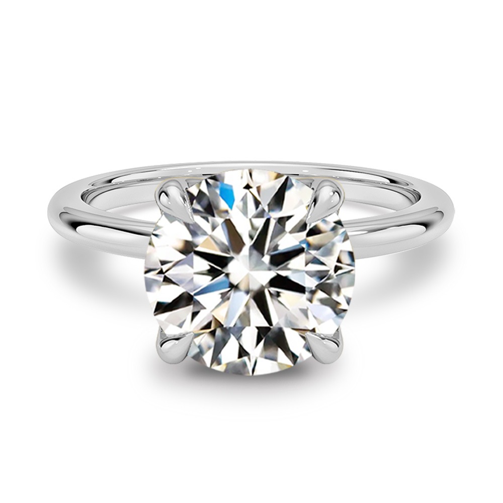 【3ct】ラボグロウンダイヤモンド リング D/VVS2/3EX Pt900 K18 ソリティア 指輪｜JEWELRY CASTLE