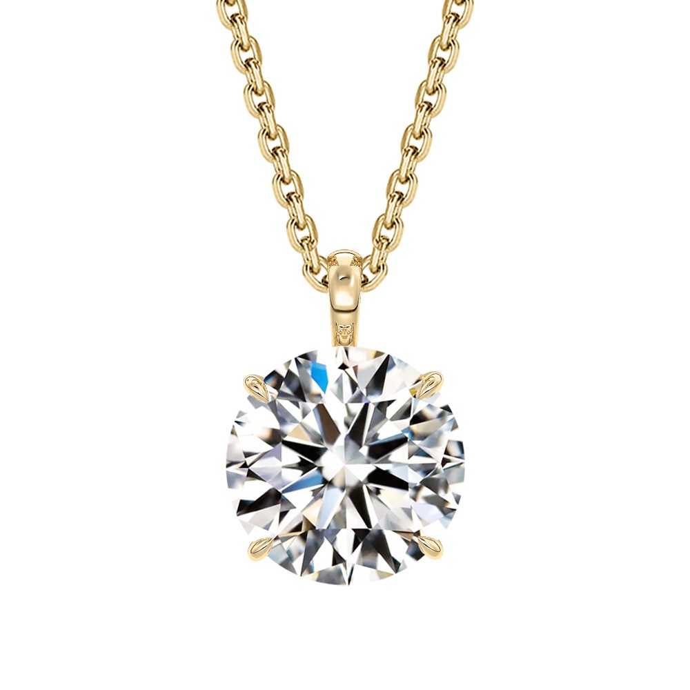 【3ct】ラボグロウンダイヤモンド ネックレス D/VVS2/3EX Pt900 K18 ソリティア｜JEWELRY CASTLE