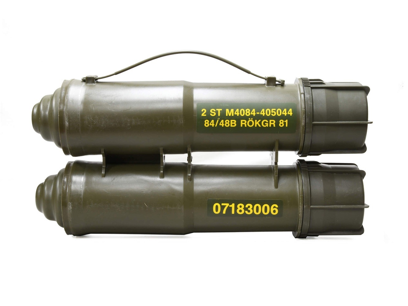 砲弾ケース　激レア カールグスタフ 84mm無反動砲 砲弾ケース 自衛隊 米軍 海兵隊 Amazon