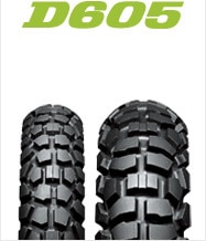 ダンロップ　タイヤ　D605　前後　セロー225 DUNLOP [リヤ] 新品 D605 120/80-18 [DT200R セロー225 SEROW225