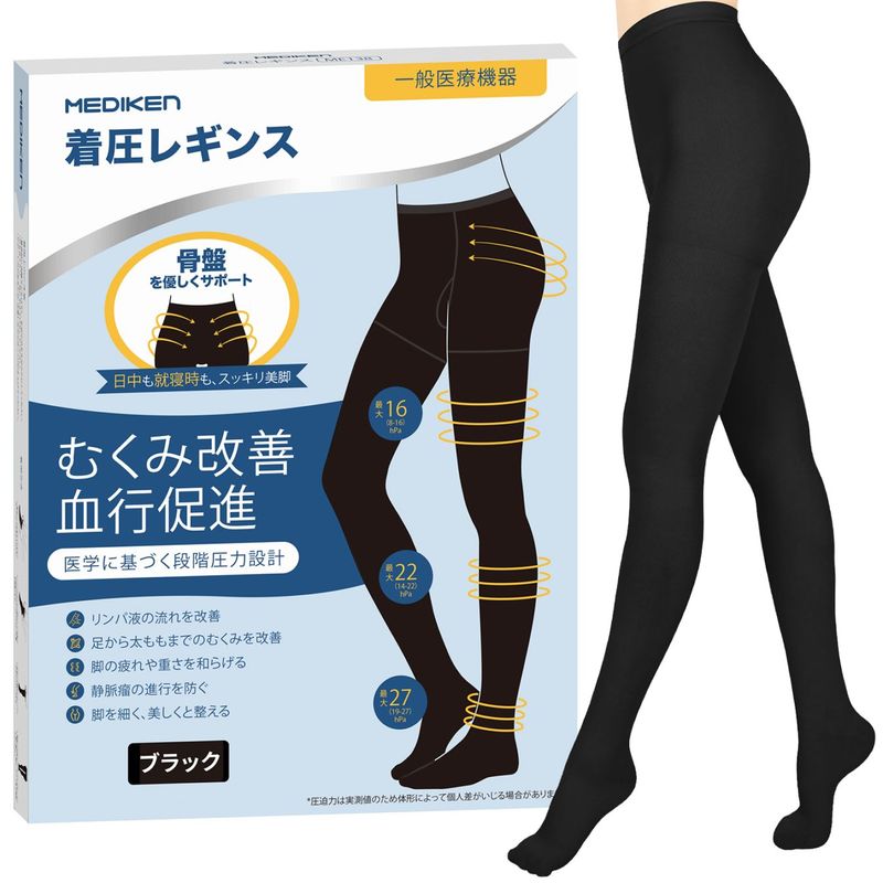 着圧レギンス 足つき-ME140