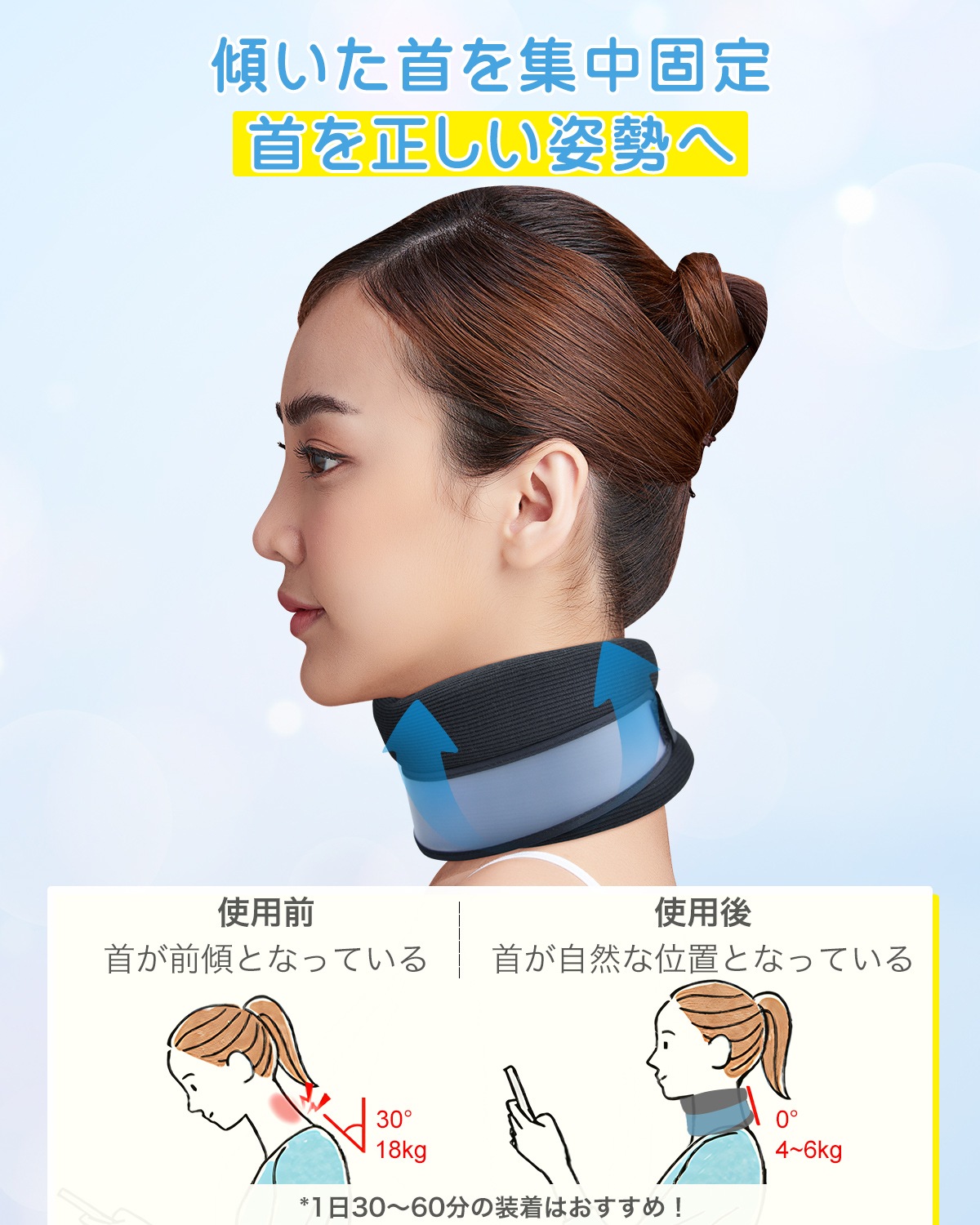 首サポーター 矯正ネックサポート ME051