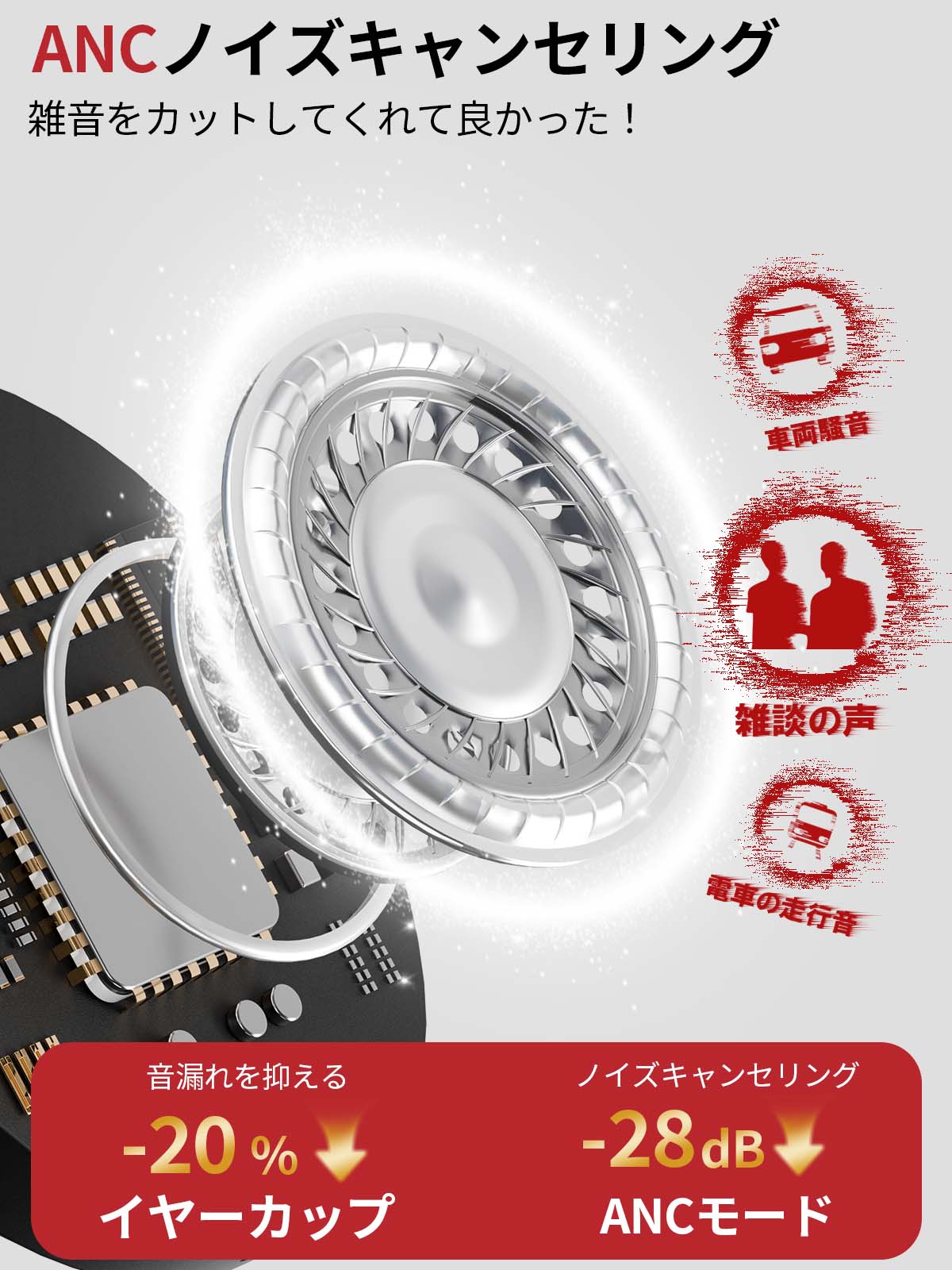 ワイヤレス ヘッドフォン-J137