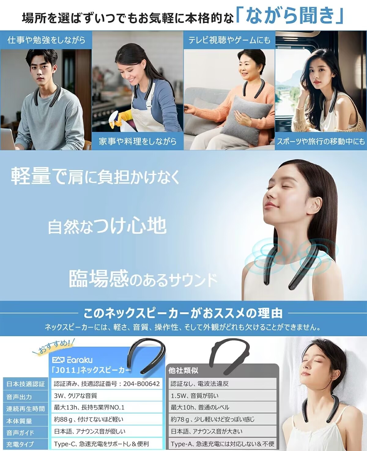 ネックスピーカーJ011 | ネックスピーカー | JUST MATCH公式通販