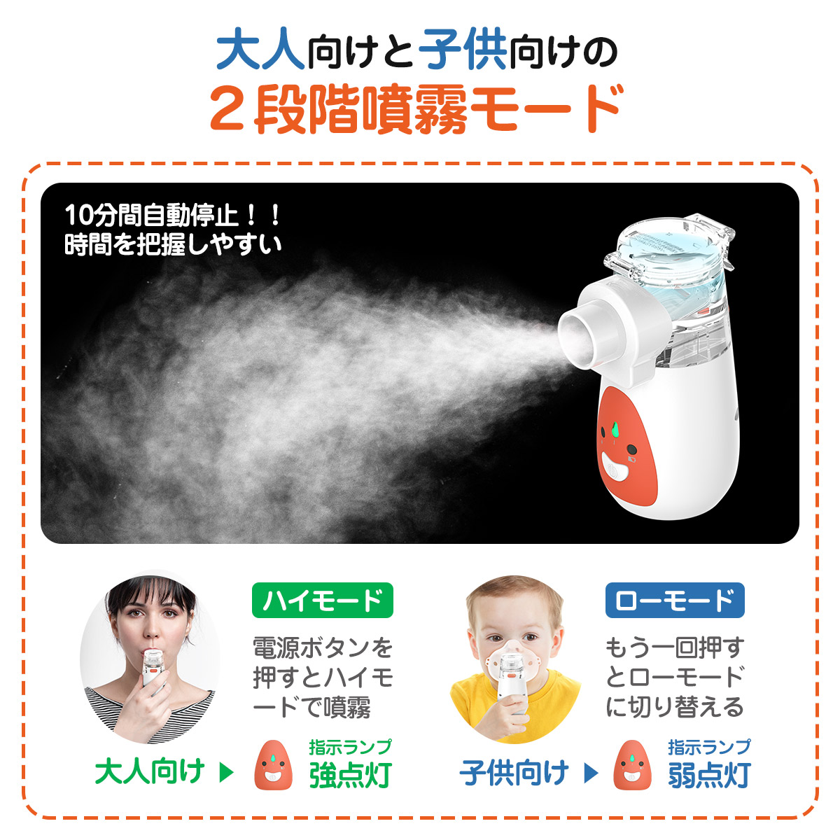 充電式 ネブライザー ME027